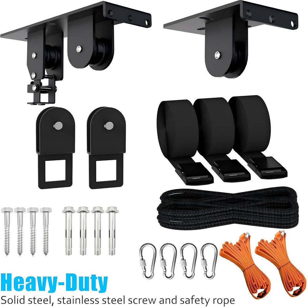 Kayak Hoist for Garage Ceiling, Lift Pulley System for Canoe/Ladder
