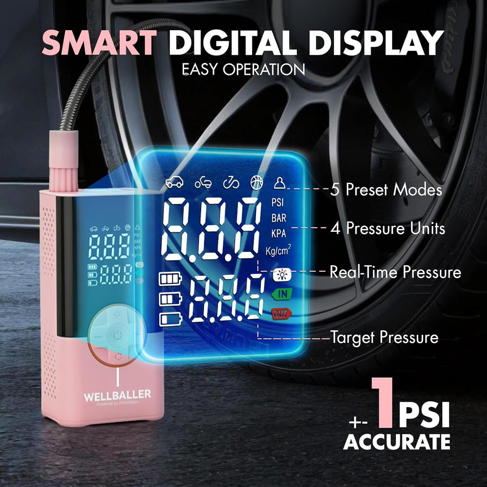 150PSI Tire Inflator Portable Air Compressor with Fast Inflation