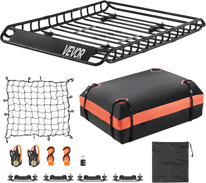 VEVOR Roof Rack Basket, Universal Rooftop Cargo Carrier