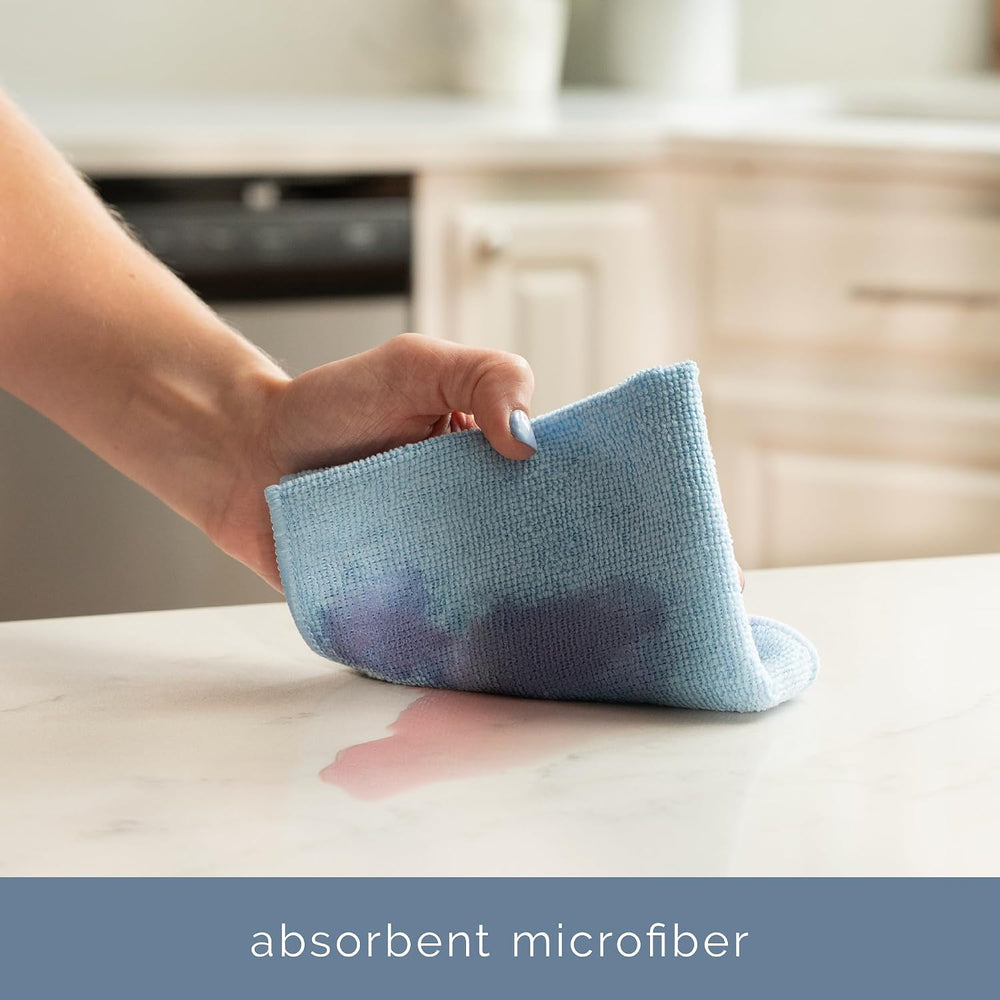 S&T INC. 200 Pack Microfiber Cleaning Cloth, Bulk Towels