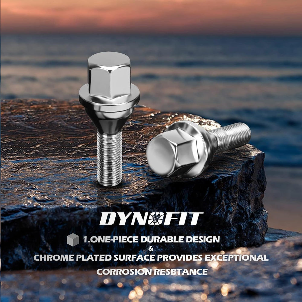 dynofit 12x1.25 OEM/Stock Wheel Lug Bolts, 20pcs ET 28mm Shank 19mm Hex 2.45 ...