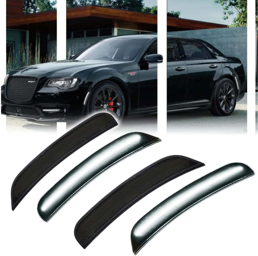 4 PCS LED Side Marker Light Kits for Chrysler 300 2015-2024, Full LED Strip W...
