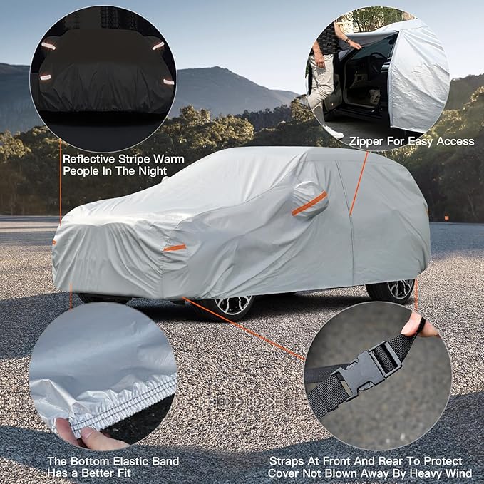 Kayme 6 Layers SUV Car Cover Waterproof All Weather