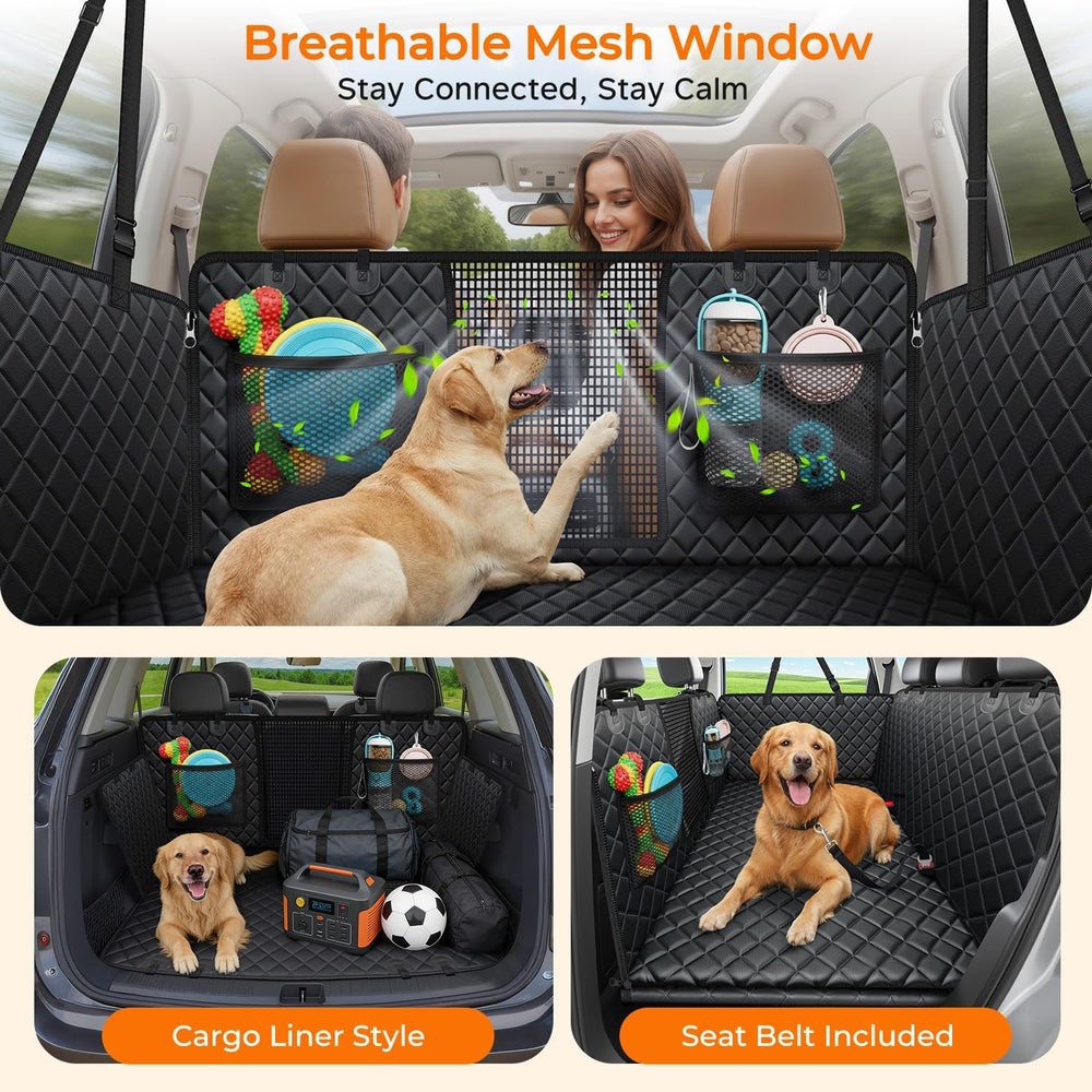 URPOWER Dog Back Seat Extender for Full-Size Crew Cab Trucks, Hard Bottom