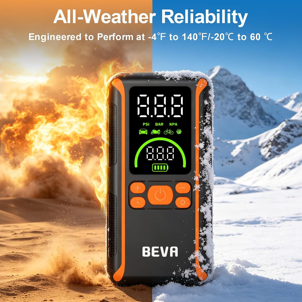 BEVA CAP11A Jump Starter with Air Compressor, 150PSI Tire Inflator