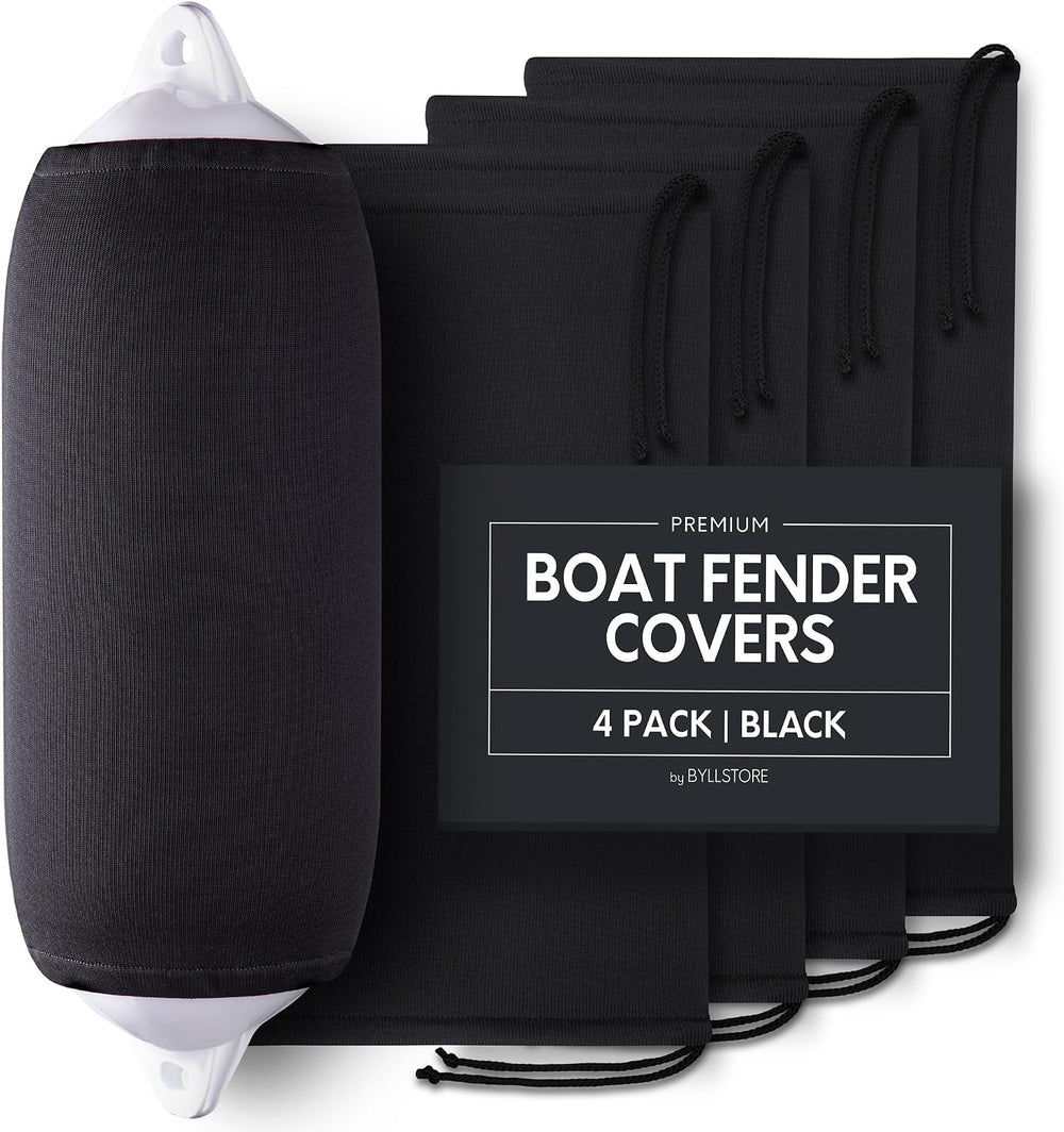 Boat Fender Covers | Several Size Options Available | Black & Navy Blue |...