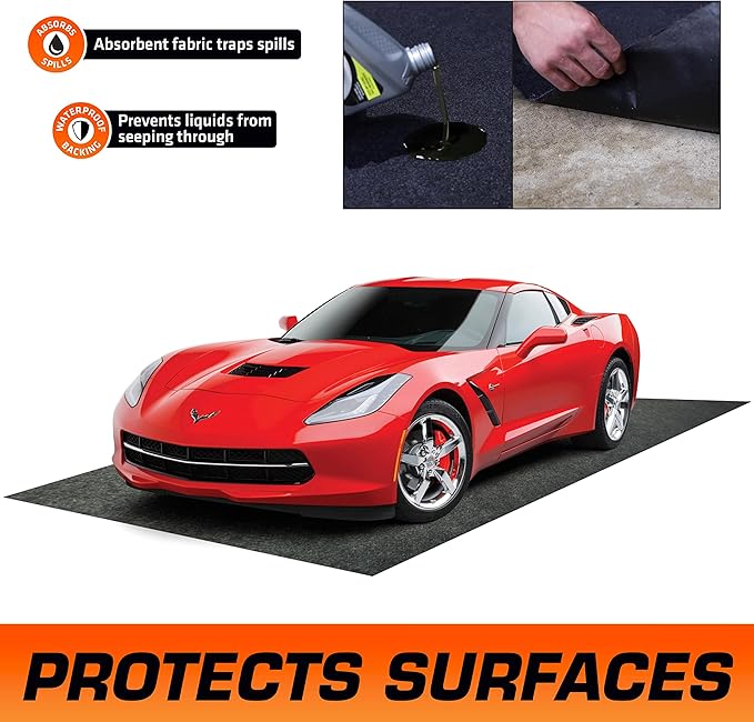 Armor All Original Garage Floor Mat, Protects Surfaces, Transforms Garage