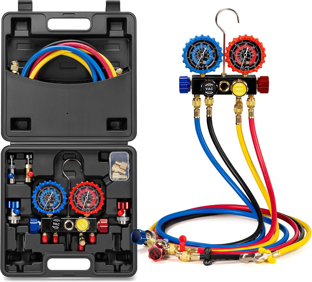 VIVOHOME HVAC Manifold Gauge Set for R134a R32 R410a R22 Refrigerant