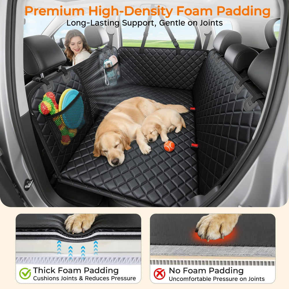 URPOWER Dog Back Seat Extender for Full-Size Crew Cab Trucks, Hard Bottom