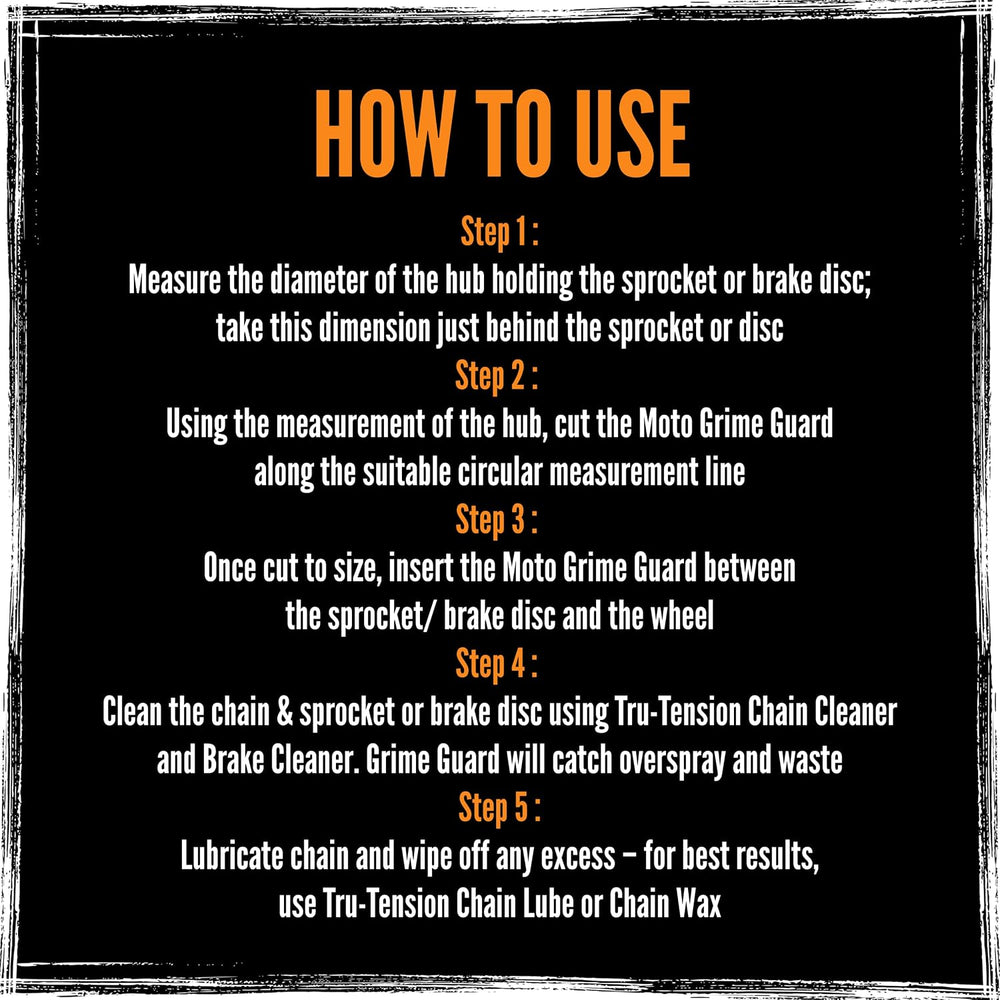 Tru-Tension | Moto Grime Guard Bundle | Chain Clean & Lube | Motorcycle T...