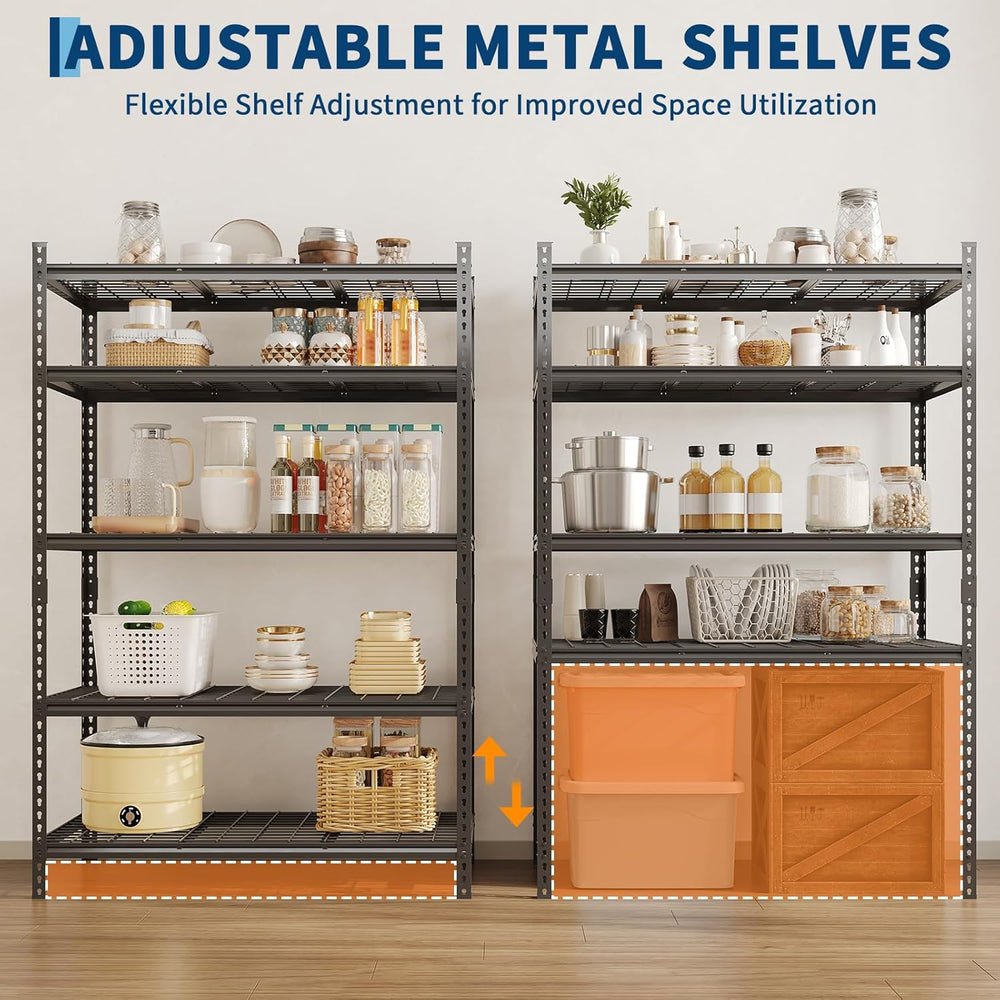 Garage Shelving 2000 LBS Storage Shelves Adjustable Metal Shelving Unit Heavy...