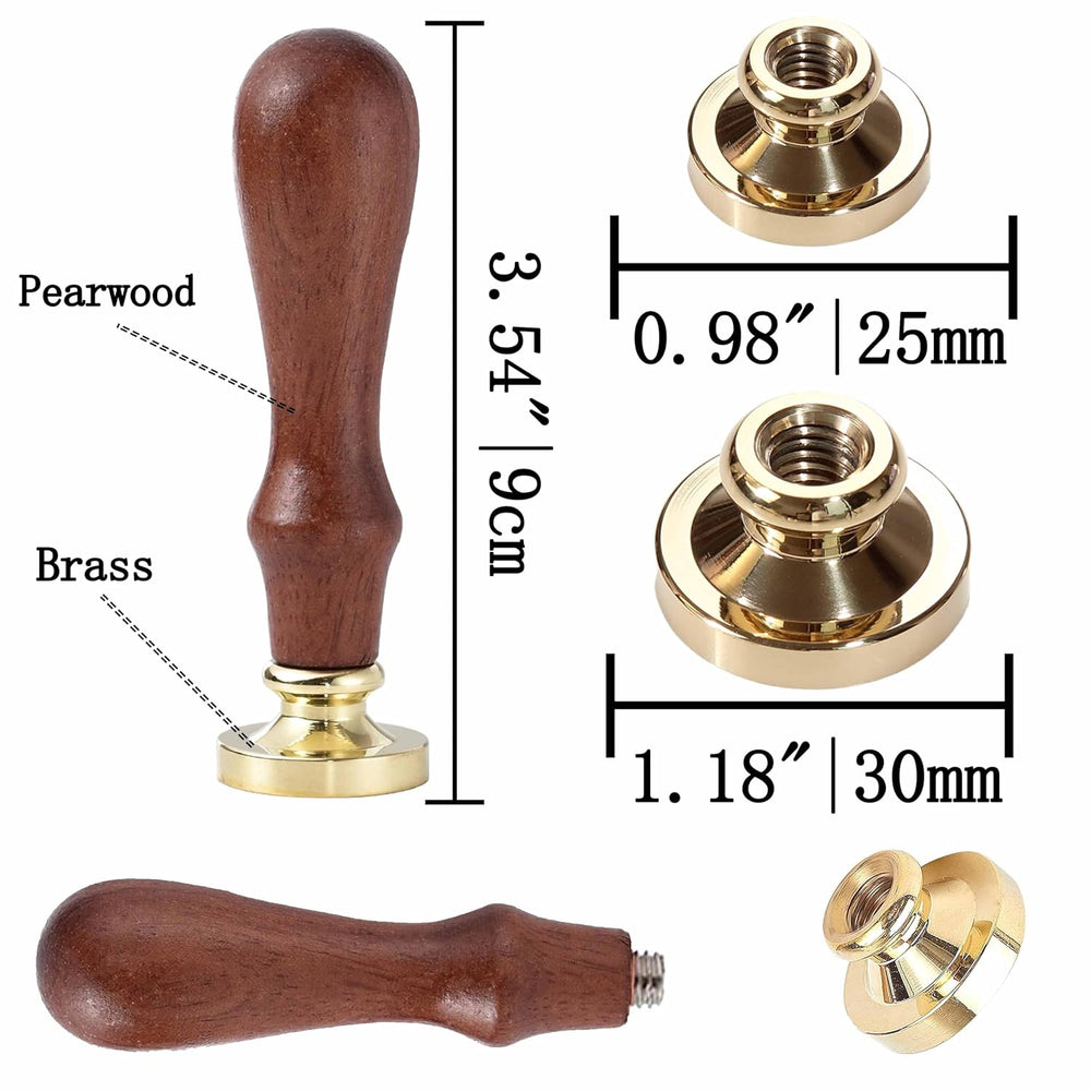 10PCS Mythical Wax Seal Set - Retro Brass Sealed Stamp, Removable Sealing Wax...