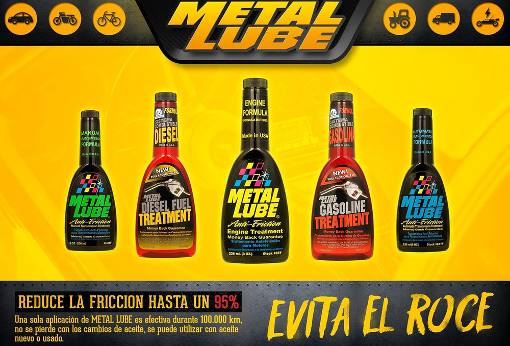 Metal Lube Anti-Friction Automatic Transmission Treatment 8 Oz (1)