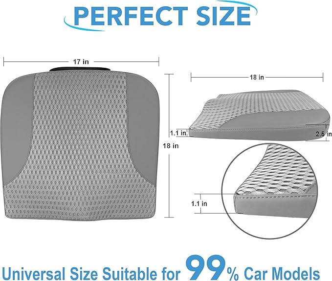 Car Seat Cushion, Comfortable Memory Foam Seat Pillow