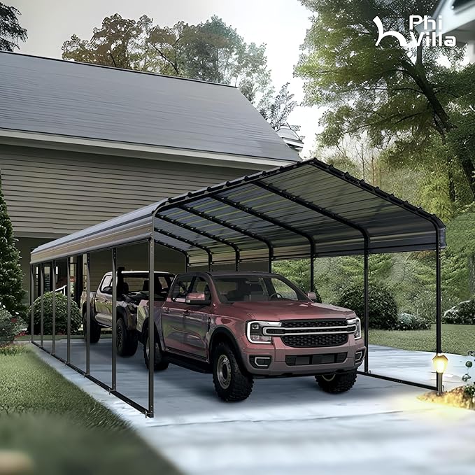 PHI VILLA 12'x30'x8.5 'Metal Carport