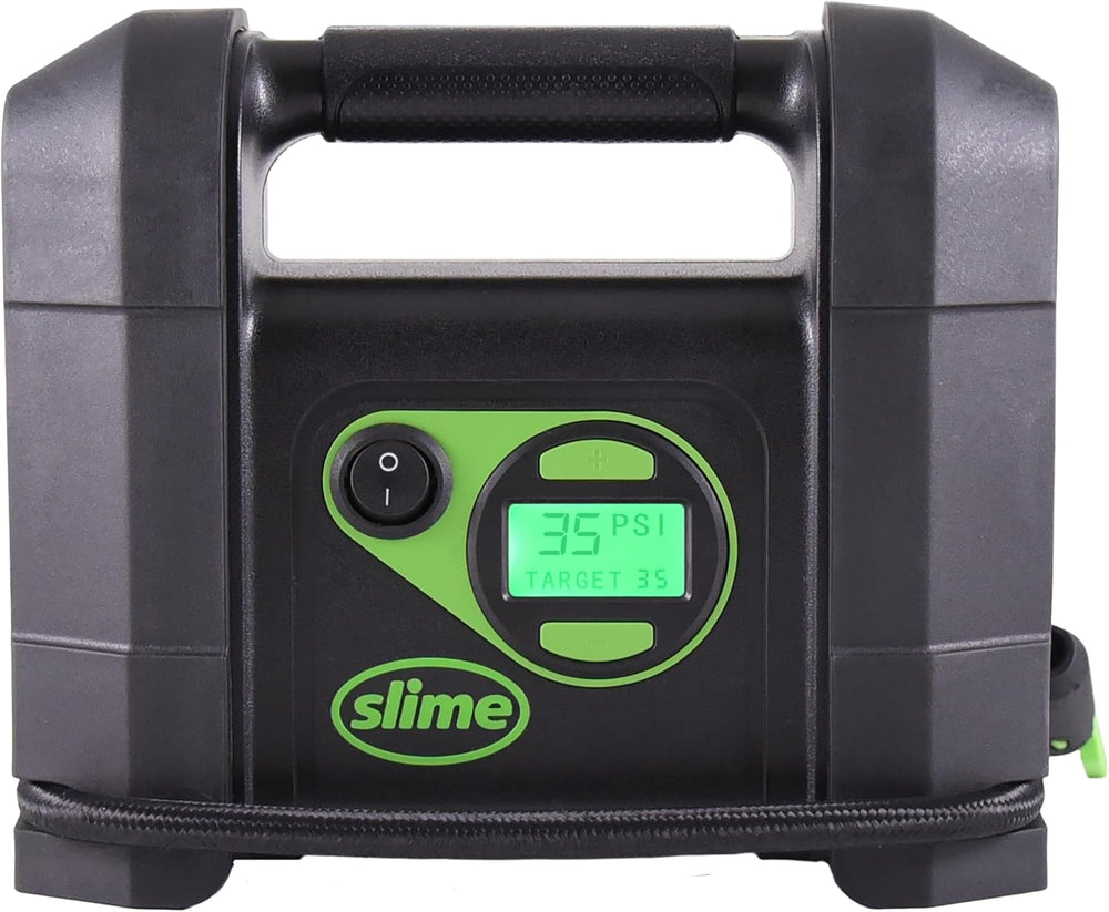 Slime 40047 Tire Inflator, Portable Car Air Compressor, Rugged, Inflate Right...