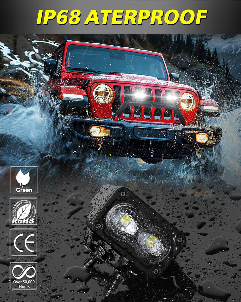SAE LED Fog Lights 3 Inch 40W CREE LED DOT Approved Fog Lights