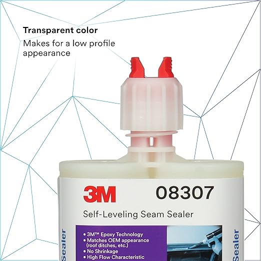 3M Self-Leveling Seam Sealer, Quick-Curing Epoxy, 200 mL/6.75 fl oz Cartridge