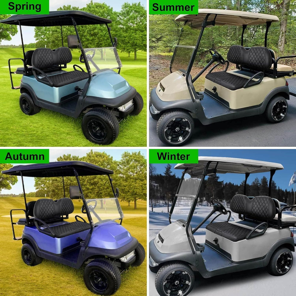 Golf Cart Seat Covers for Club Car Precedent Marine Leather Diamond