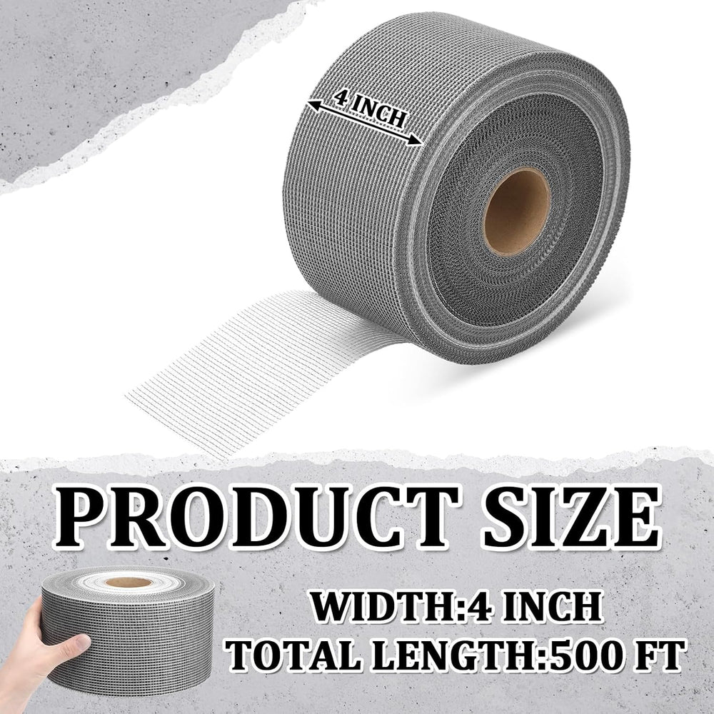 500 ft x 4 Inch Cement Board Tape Self Adhesive Mesh Tape