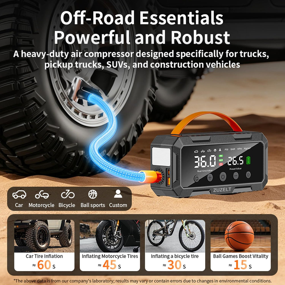 PS-986 Tire Inflator Portable Air Compressor And Cordless Air Pump