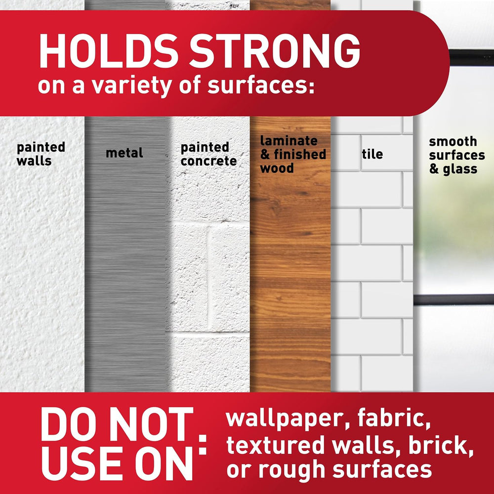 Command Large Picture Hanging Strips, Black, 3 Pack, 60 Pairs, Damage Free Fr...