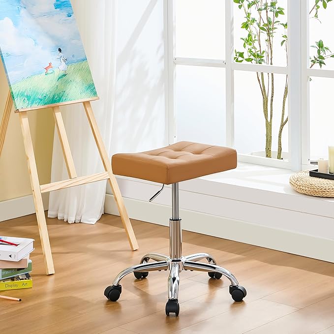 Rolling Stool Adjustable Height Multifunctional Nail Tattoo Vanity Massage Stool