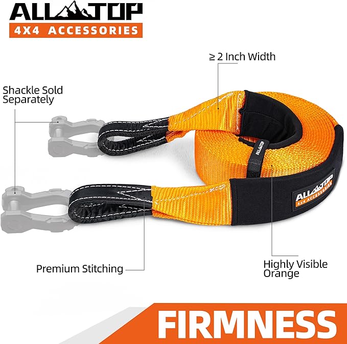 ALL-TOP Recovery Snatch Strap, 4in x 20ft