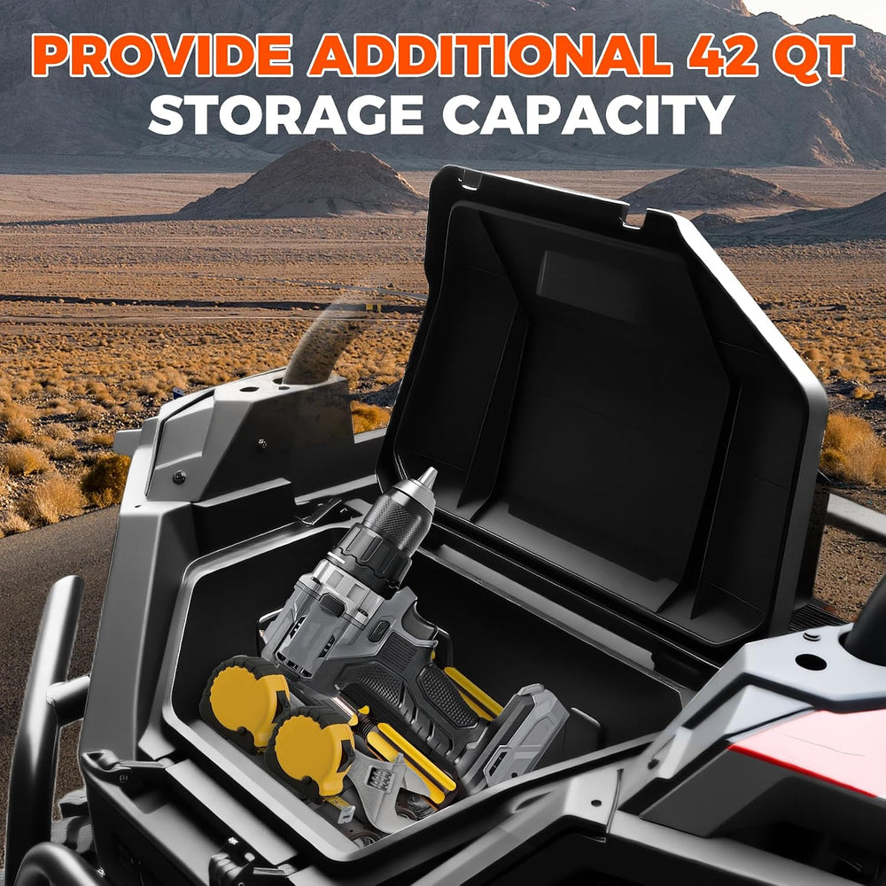 42QT Rear Cargo Box for Polaris RZR Turbo R/PRO S PRO XP 2020-2026 | Upgraded...