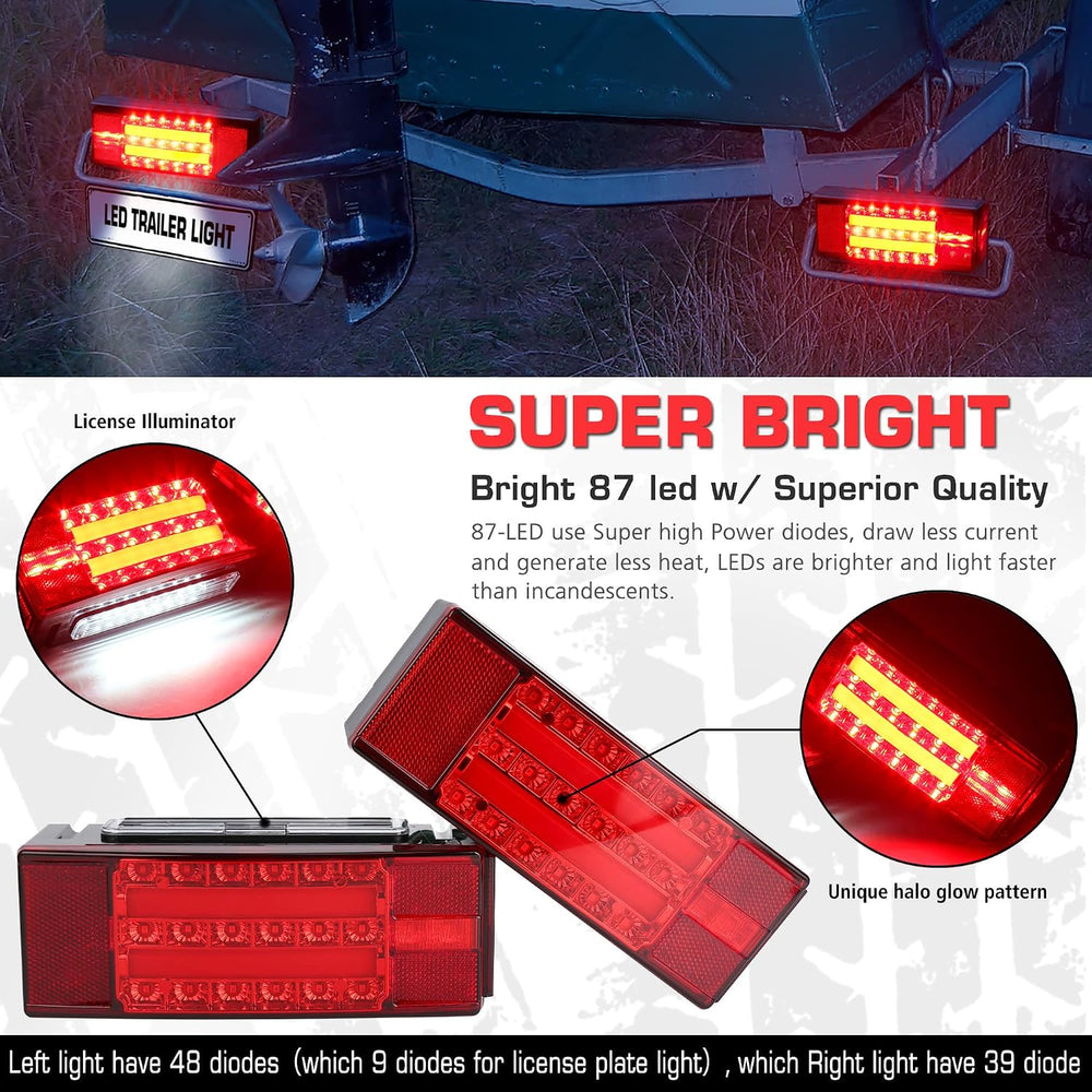 LINKITOM New Submersible LED Trailer Light Kit