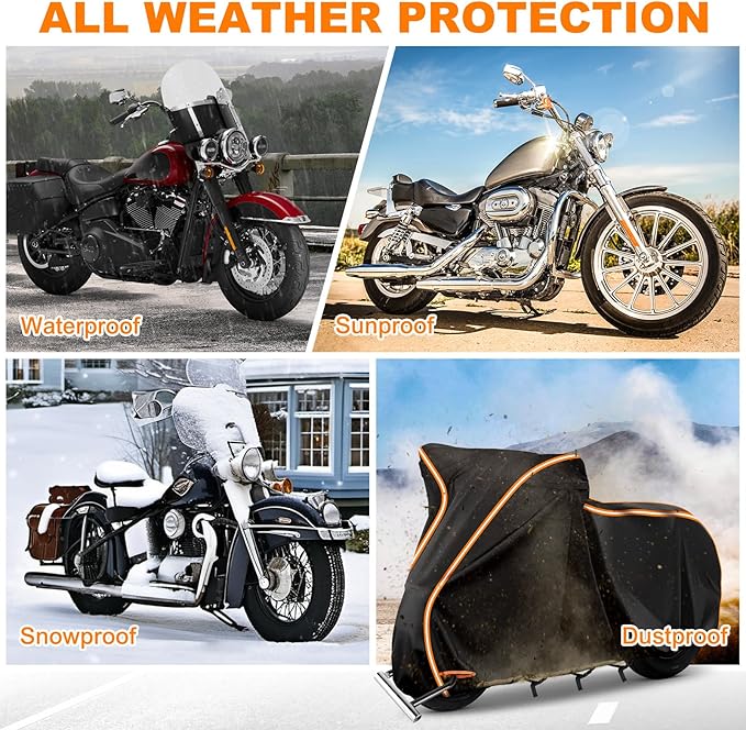 420D Waterproof Motorcycle Cover