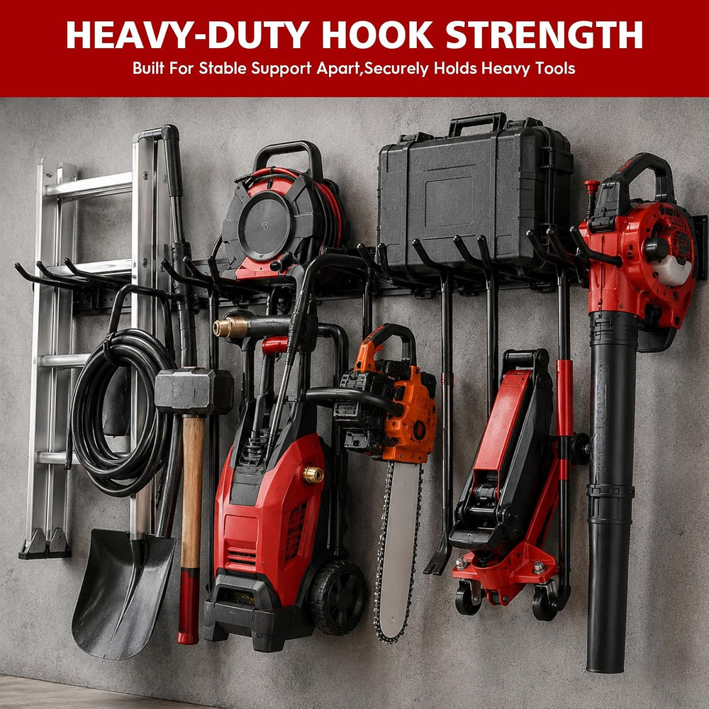 49.5"Garage Tool Organizer Wall Mount - 400 lbs Garden Tool Holder