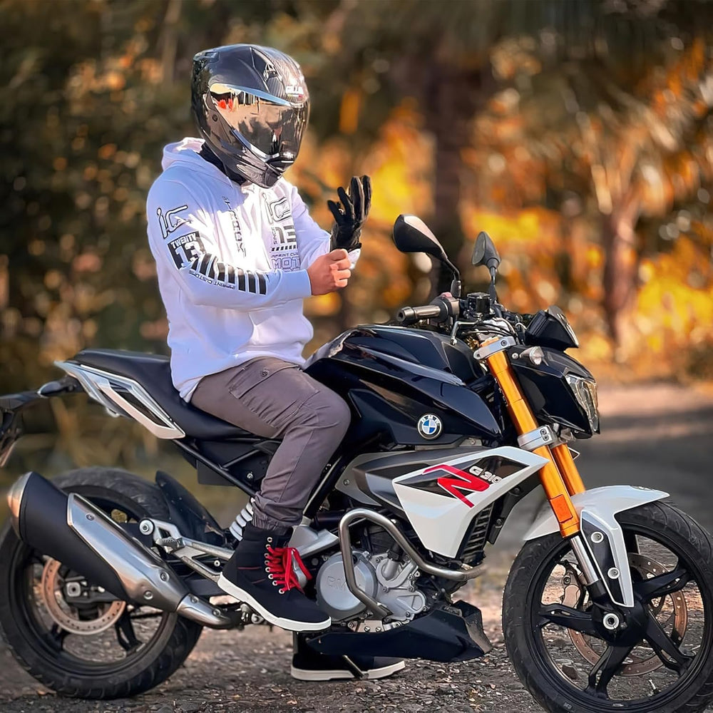BORLENI Motorcycle Shoes for Men CE Certified Road Street Motocross Boots