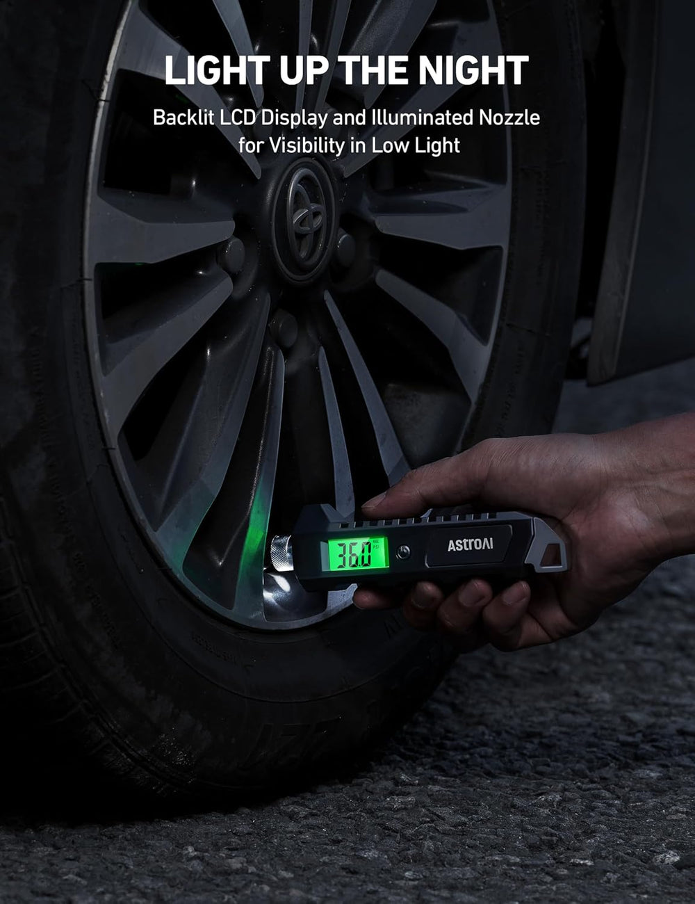 AstroAI Heavy Duty Digital Tire Pressure Gauge, 230 PSI for Car Bicycle