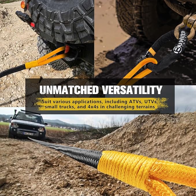 BUNKER INDUST 1"×30ft Kinetic Recovery Rope