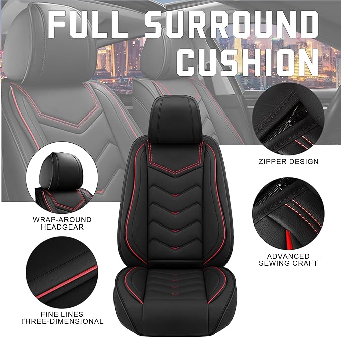 Car Seat Covers for Chrysler Pacifica 2004-2025, Stylish Sport Seat Cover