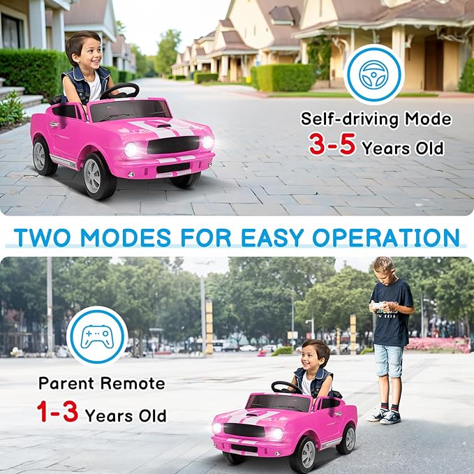 Winado 12V Licensed Shelby Electric Car
