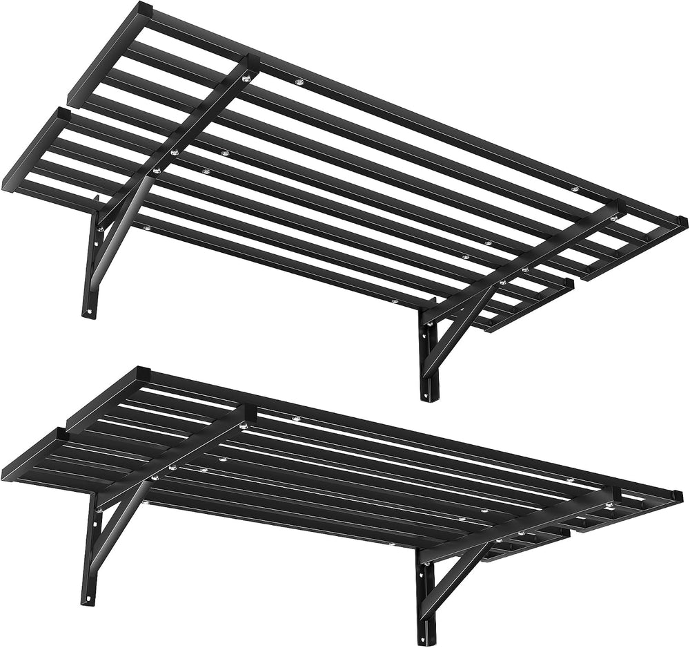 Heavy Duty Garage Wall Shelves, 2 x 4 ft Metal Storage Shelves