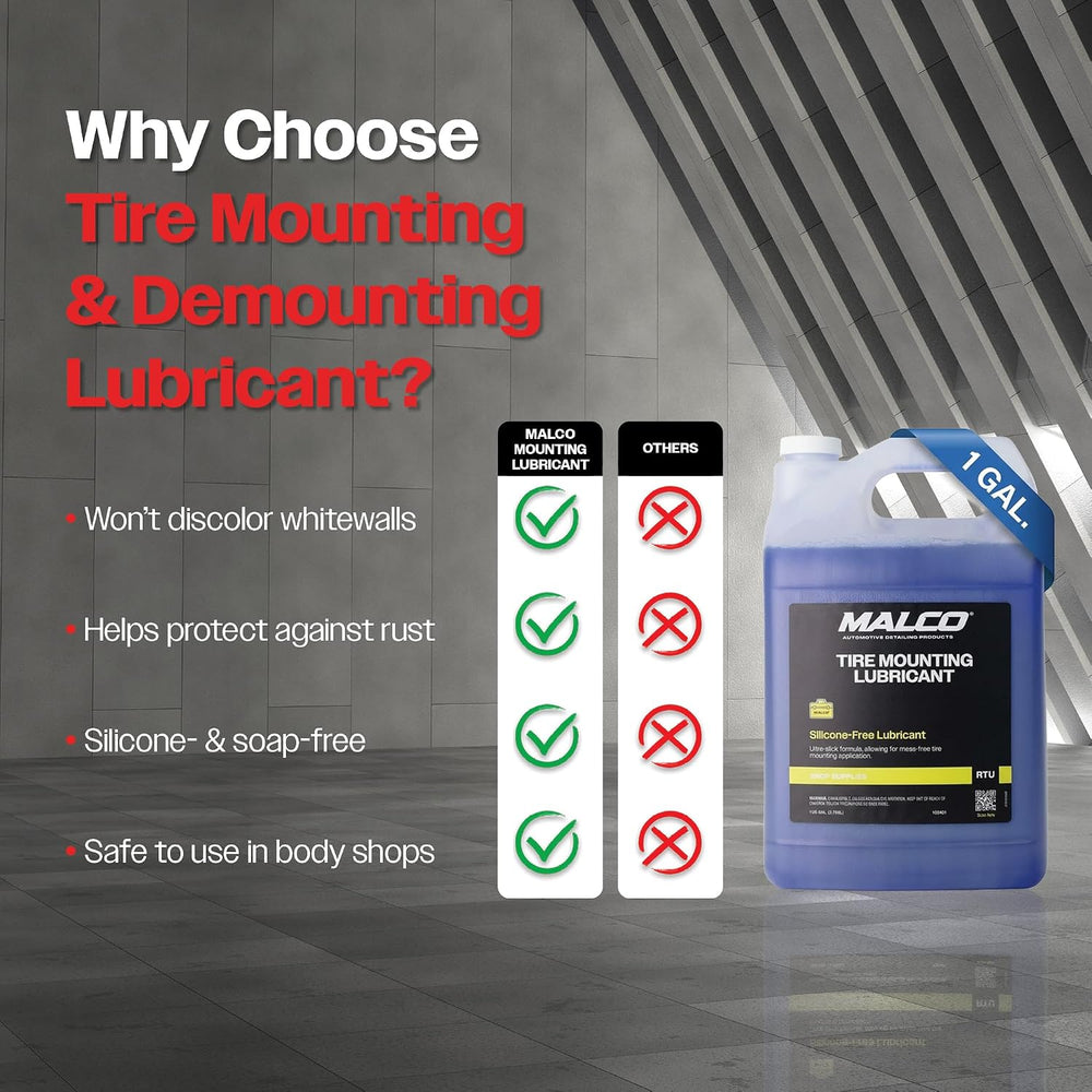 Malco Tire Mounting and Demounting Lubricant with Applicator, 1 Gallon