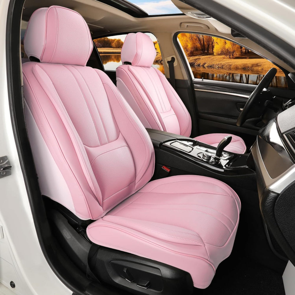 Car Seat Covers Full Set Fit for Honda CRV 2017-2026, Pink