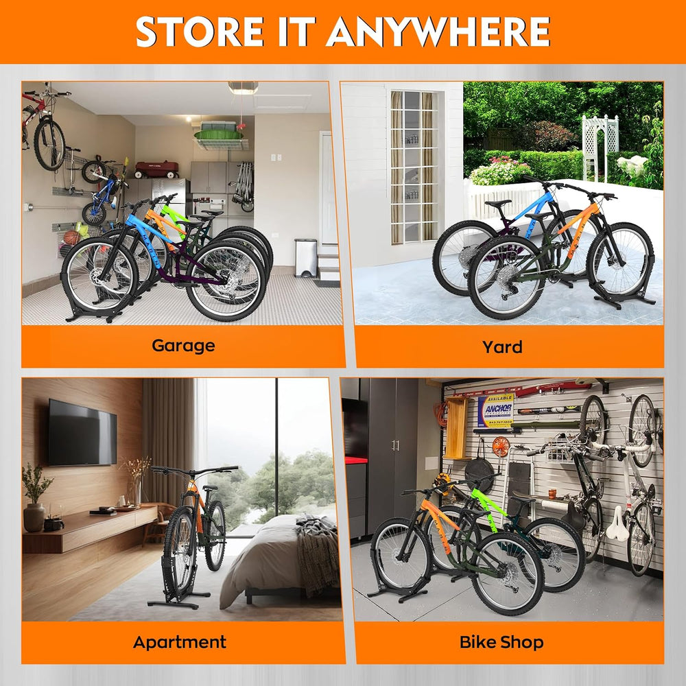 Bike Stand Floor, Portable Bike Storage for Garage