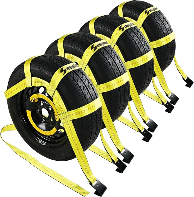 Tire Straps for A Car Trailer Tow Dolly Straps
