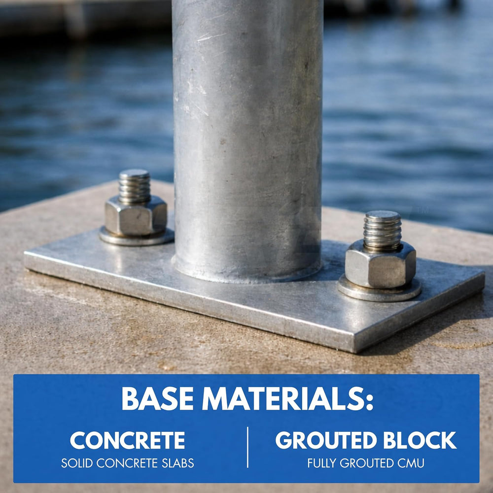 1/2" X 5-1/2" 304 Stainless Steel Wedge Anchors for Concrete (Box o...