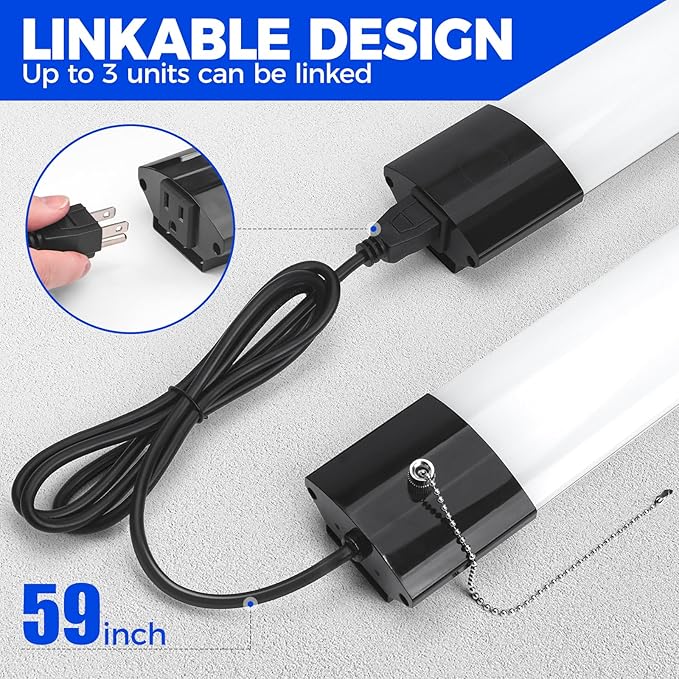 Barrina BS84 LED Shop Lights for Workshop 4FT, 6500K Utility Shop Lights (10 ...
