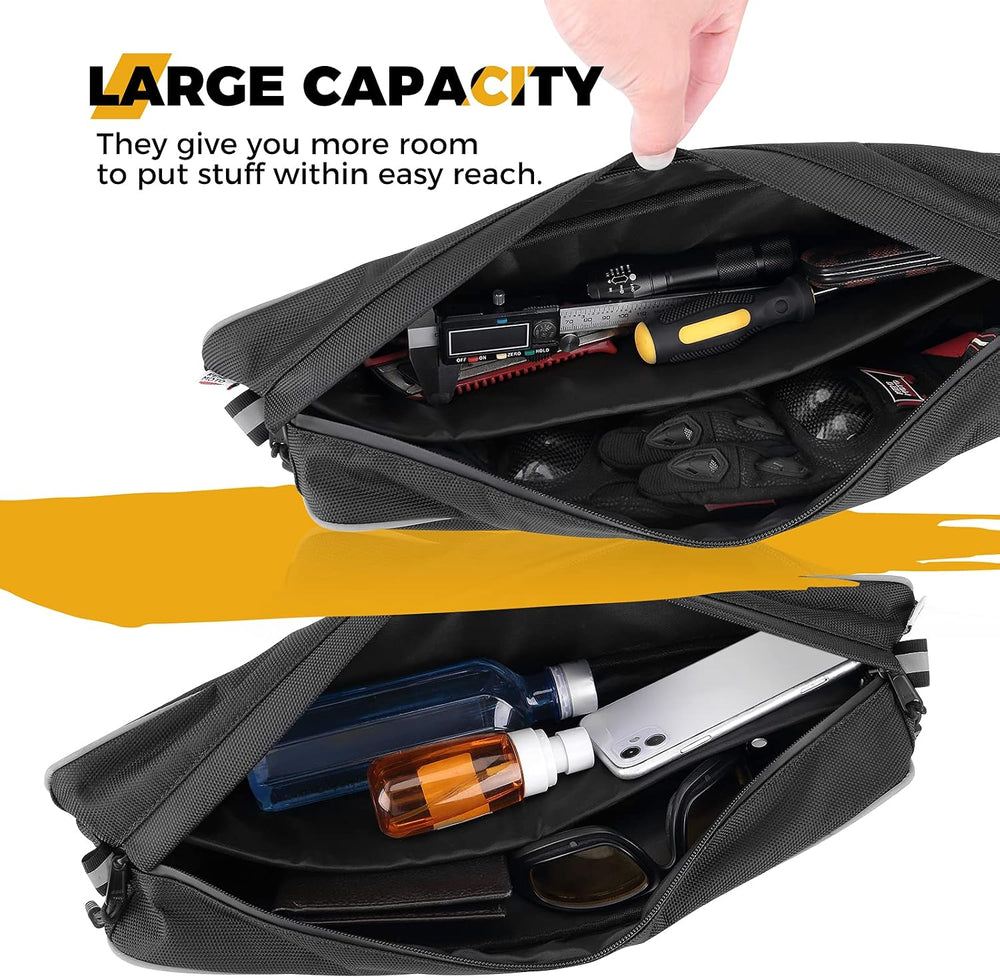 KEMIMOTO 2023-2014 XP 1000 Rear Bed Storage Bags 1680D Water-Resistant | Comp...