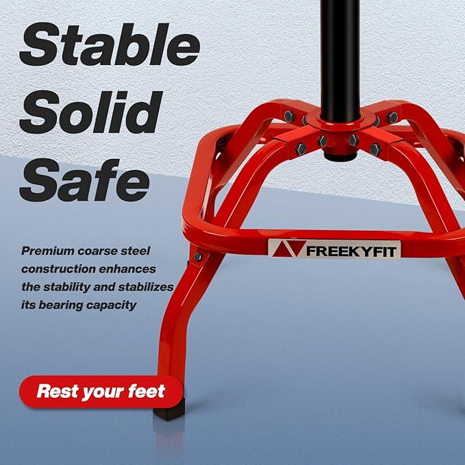Shop Stool with Backrest, Mechanic Garage Stool