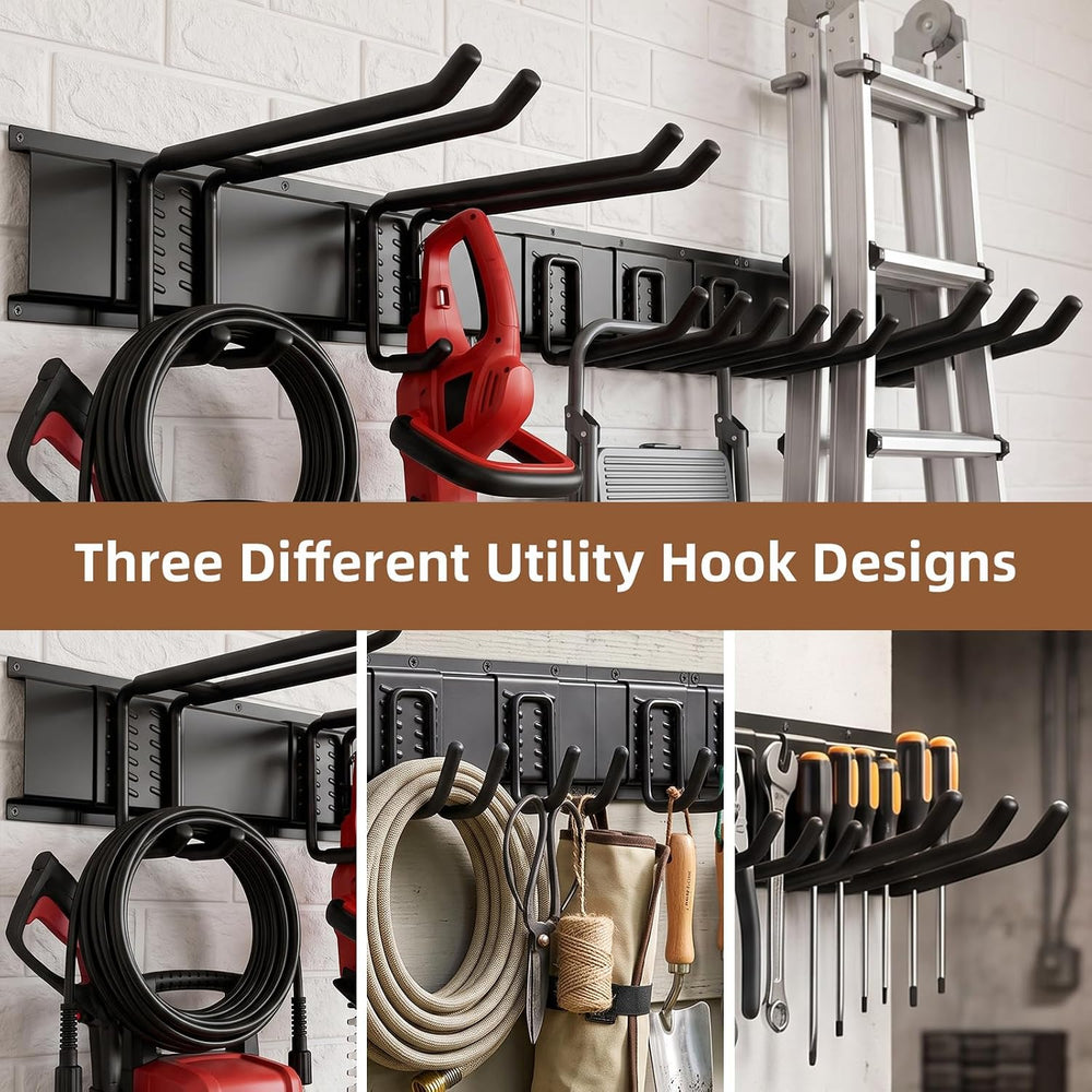 66" Garage Tool Organizer Wall Mount, 700 LBS Garden Tool Organizer
