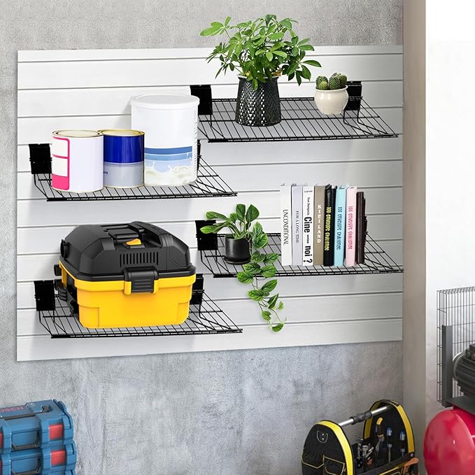 Slatwall Shelves, Slat Wall Accessories, Slat Wall Wire Shelf, Heavy Duty (4 ...