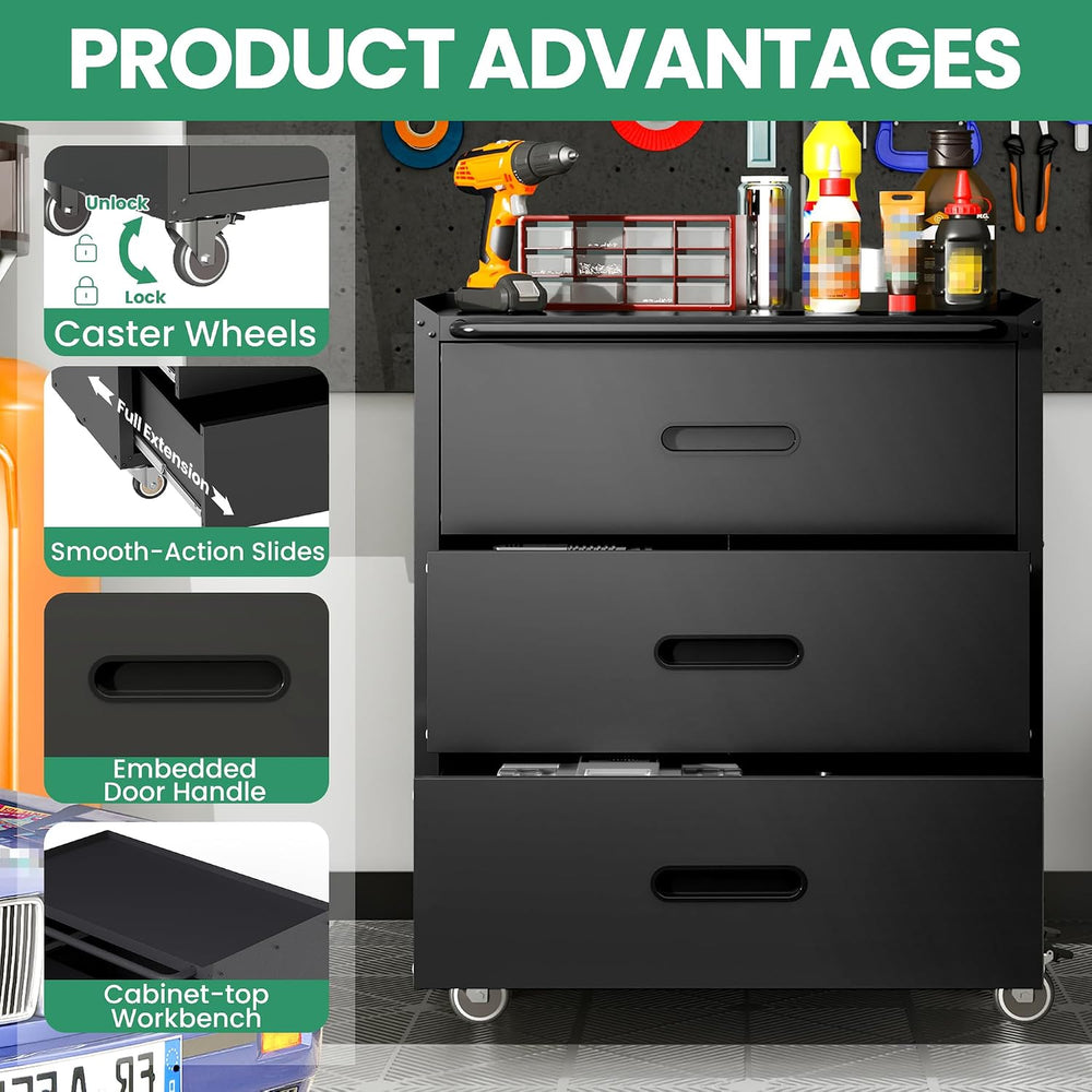 Garage Cabinet System | Heavy Duty Steel All-in-One Modular Garage Cabinet Se...