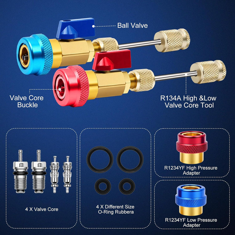 AC Valve Core Removal Tool, Automotive Air Conditioning Valve Core Remover In...